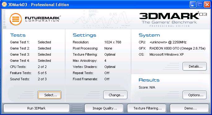 3DMark03  Free 3.6.0