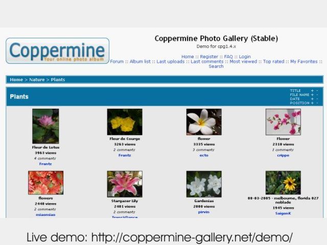 Coppermine Photo Gallery 1.5.6