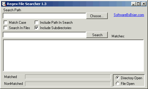 Regex File Searcher 1.5b