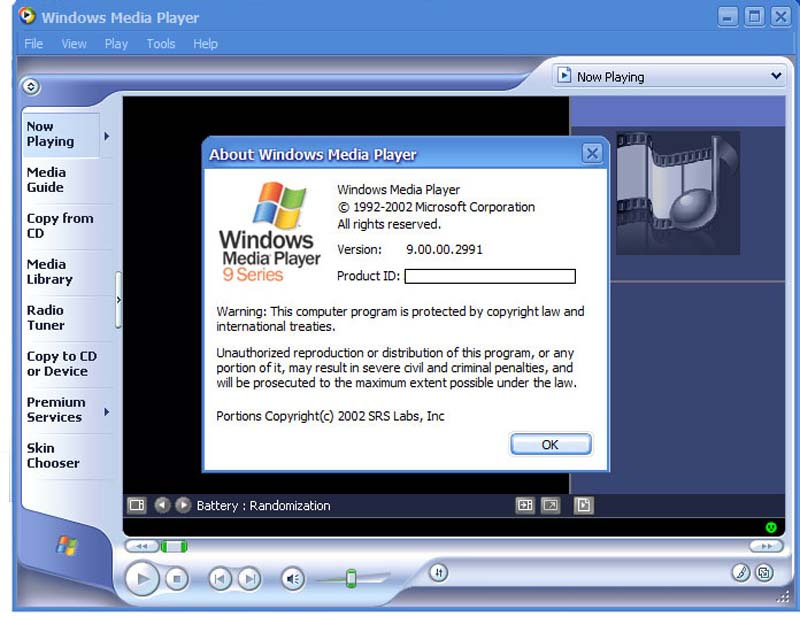 Windows Media Player 9 9 dla Windows 98SE/Me/2000