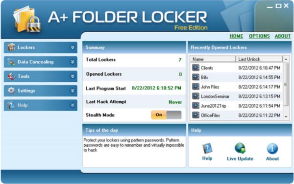 A+ Folder Locker Free Edition 1.1