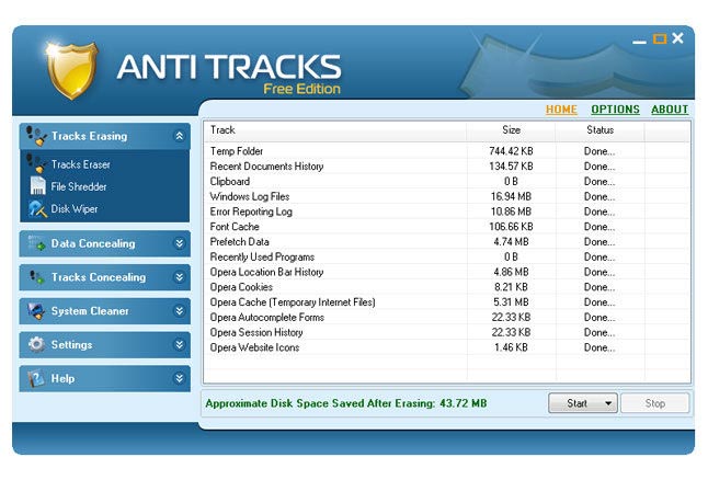 Anti Tracks Free Edition 9.0.1.107