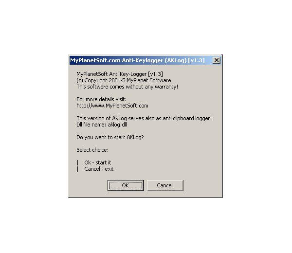MyPlanetSoft Anti-Keylogger 1.5