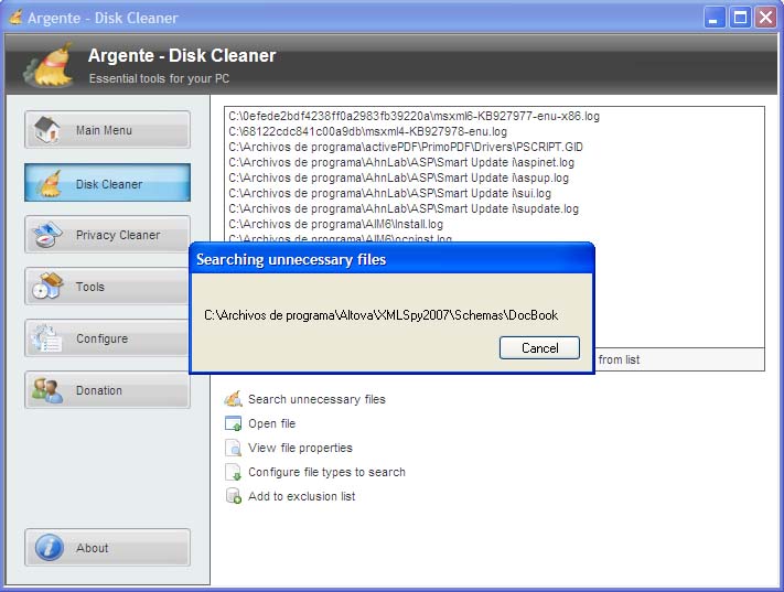 Argente – Disk Cleaner 1.2.0.3