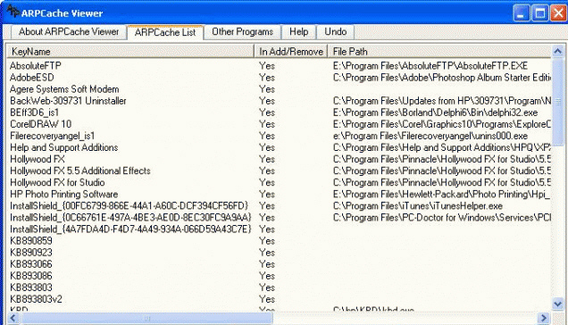 ARPCache Viewer 1.01.02