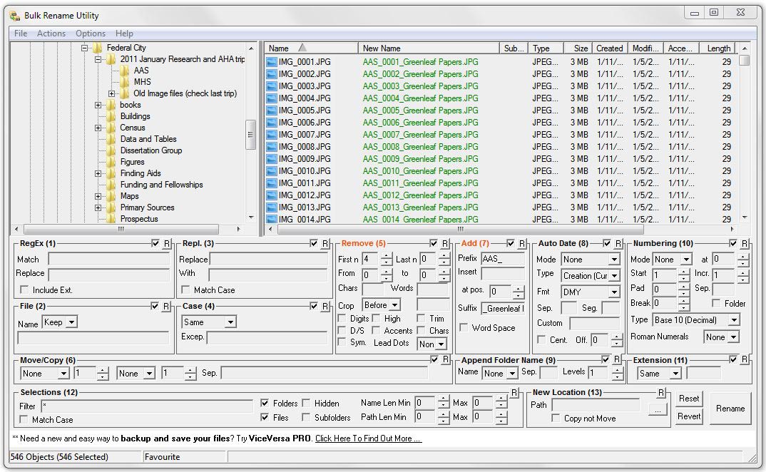 Bulk Rename Utility 2.7.1.3