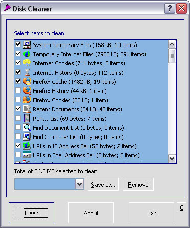 Disk Cleaner 1.7.1645 / 1.8.1795 RC4