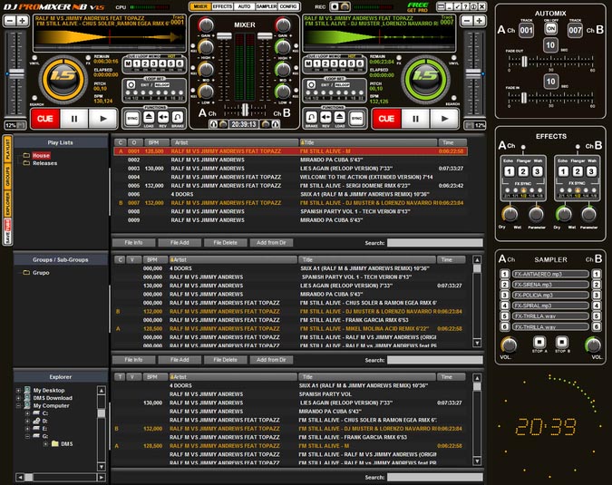 DJ ProMixer Free Home Edition 1.5.0.0