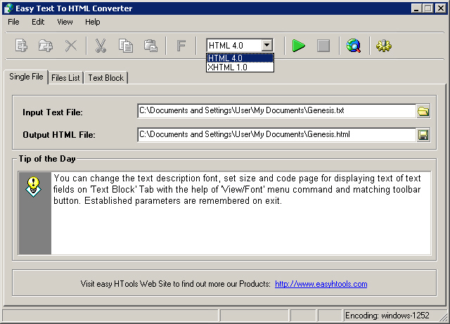 Easy Text To HTML Converter 3.0.0.057