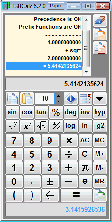 ESBCalc - Freeware Calculator 7.3.1