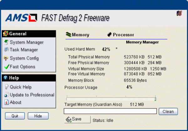 FAST Defrag Freeware 2.3