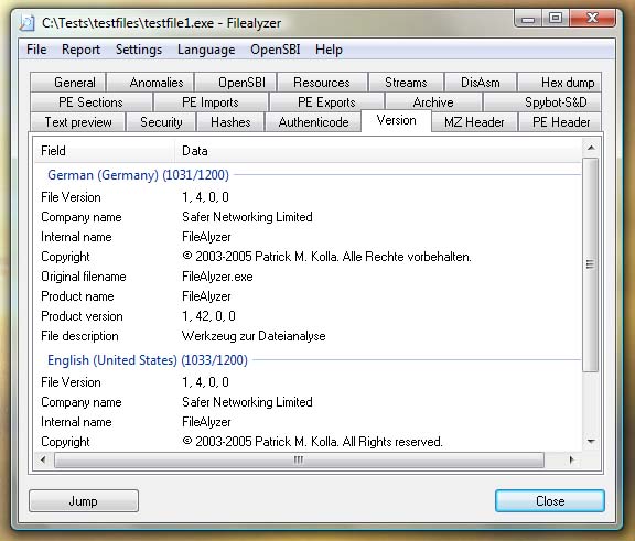 FileAlyzer 1.6.0.4