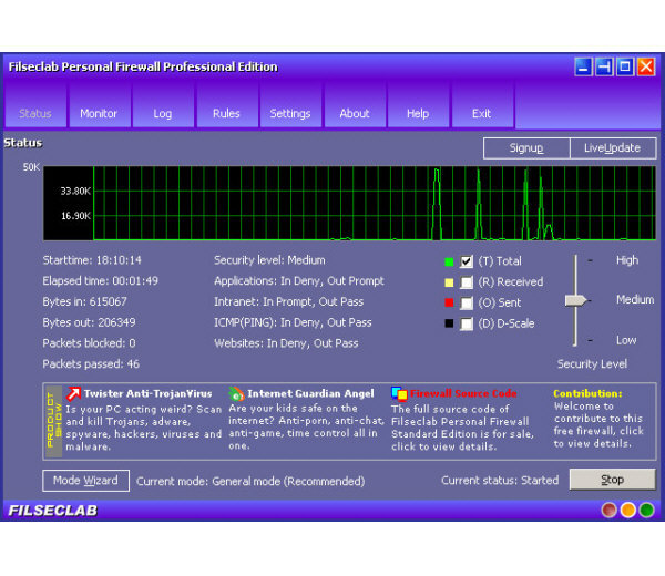 Filseclab Personal Firewall 3.0