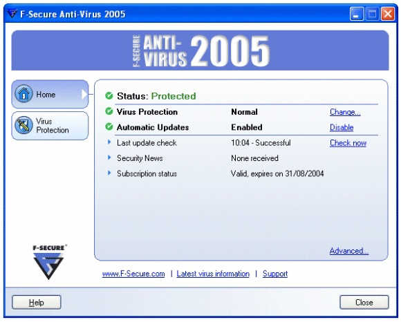 F-Secure Anti-Virus 11.60 Build 284