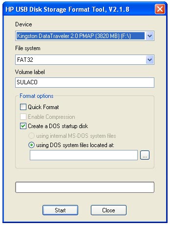 HP USB Disk Storage Format Tool 2.2.3