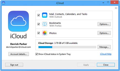 iCloud Control Panel 3.1.0.40