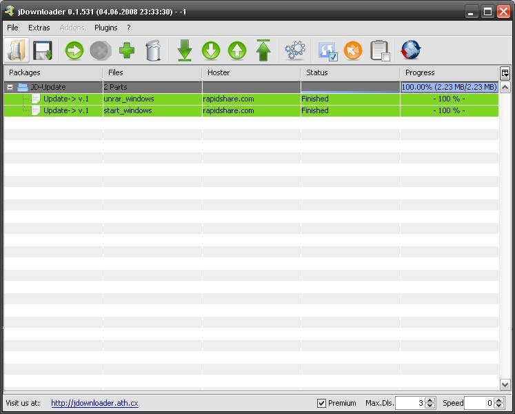 JDownloader 0.9.581