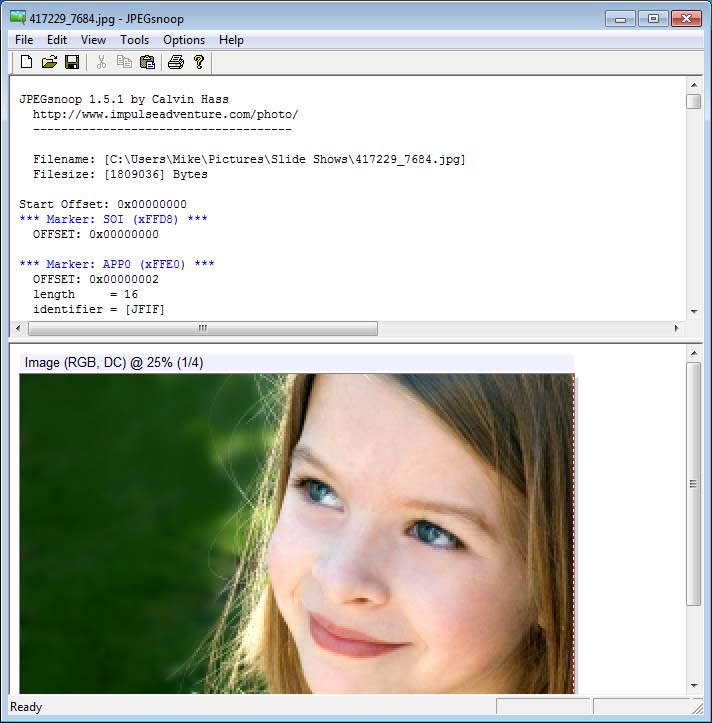 JPEGsnoop 1.7.3