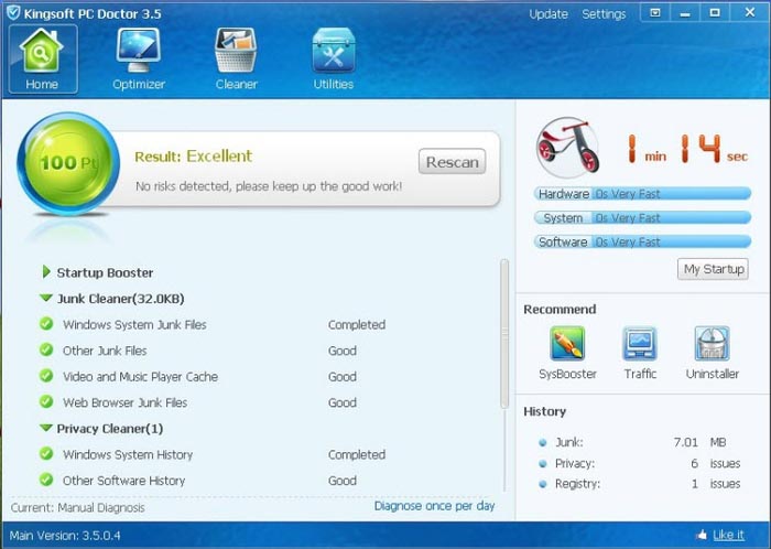 Kingsoft PC Doctor 3.3.1.9