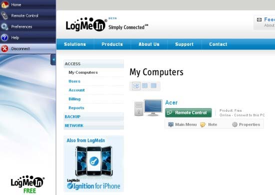 LogMeIn Free 4.1.4132