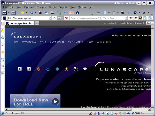 Lunascape 6.9.3.27400