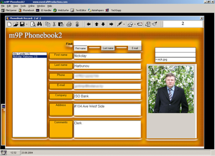 m9P Phonebook 1.2.0