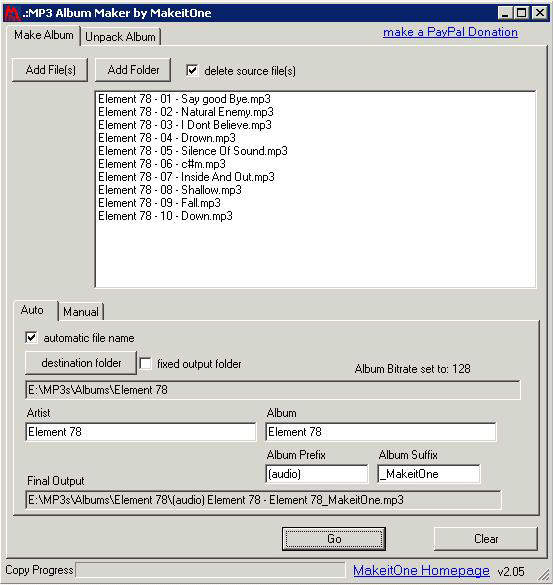 MakeitOne MP3 Album Maker 3.51