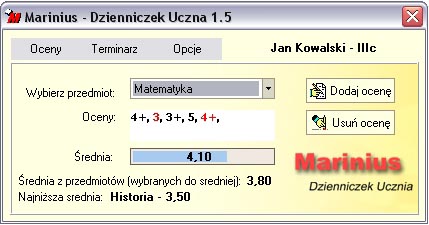 Marinius - Dzienniczek Ucznia 1.5