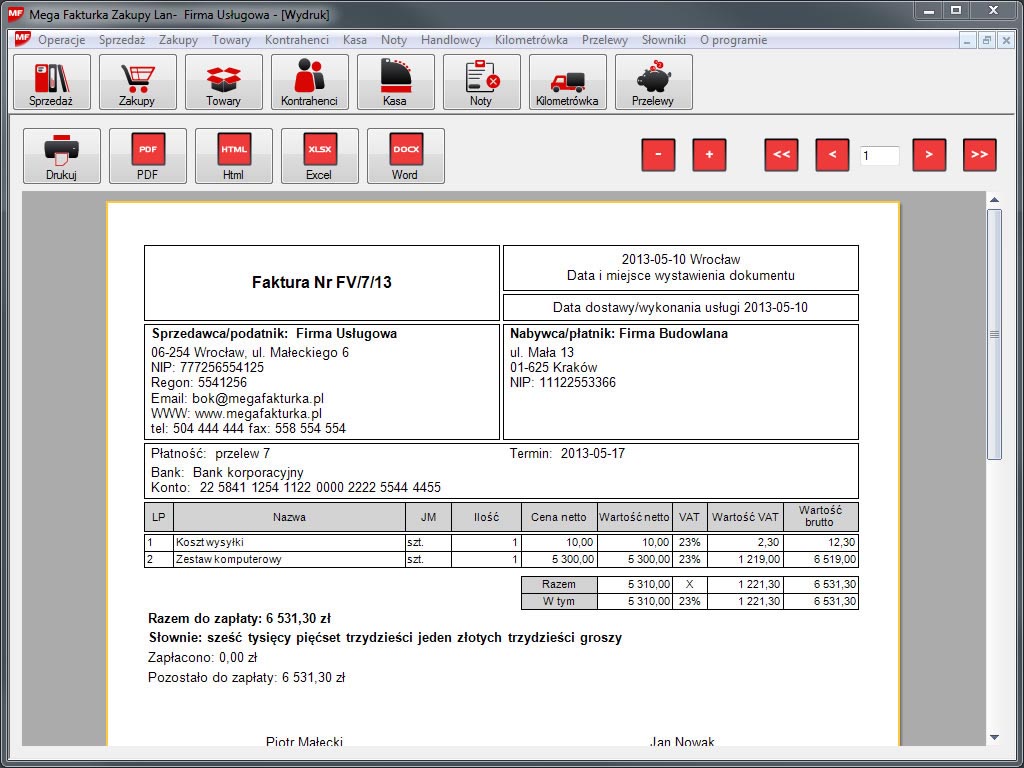 Mega Fakturka Lite 2.1.0.7