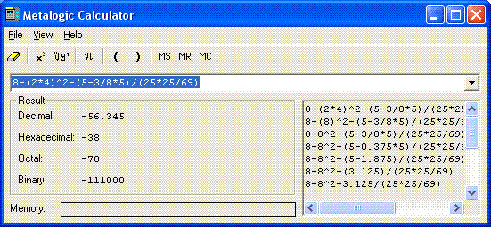 Metalogic Calculator 3.3