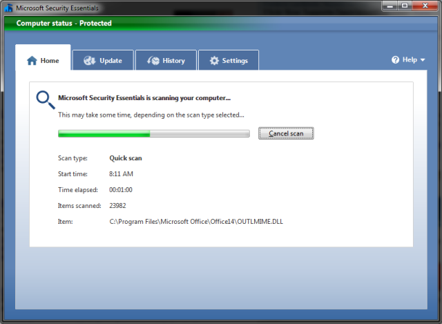 Microsoft Security Essentials 4.6.305.0