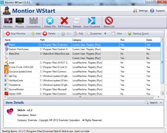 Monitor WStart 1.0.2