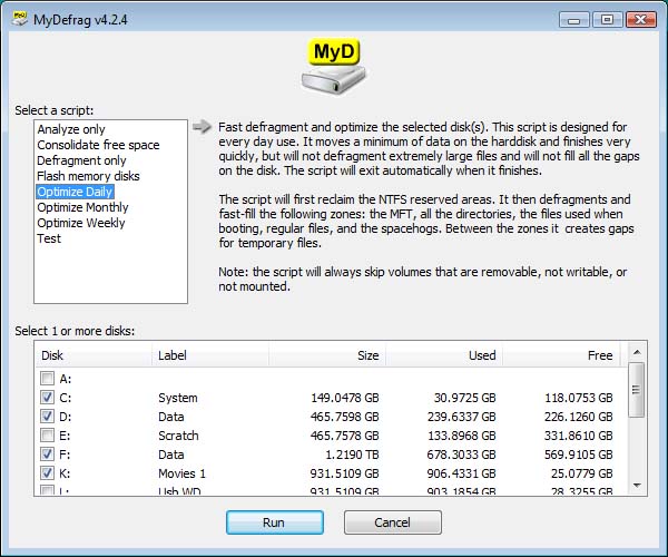 MyDefrag 4.3.1