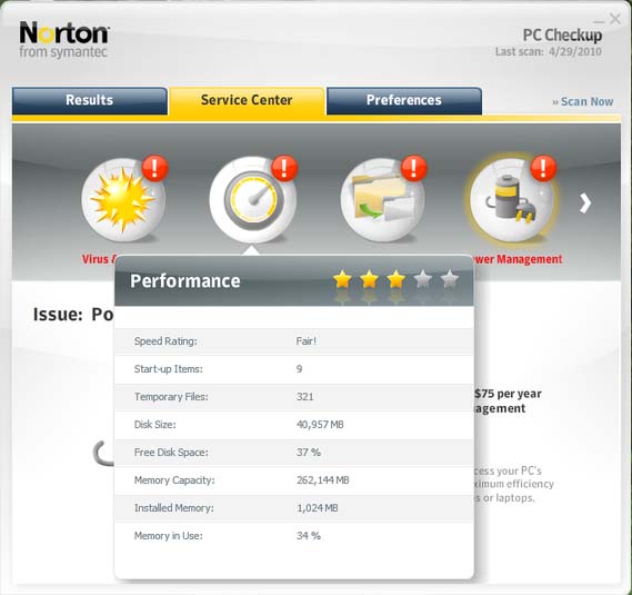 Norton PC Checkup 3.0.3.18.1
