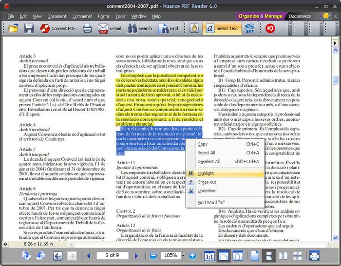 Nuance PDF Reader 8.1