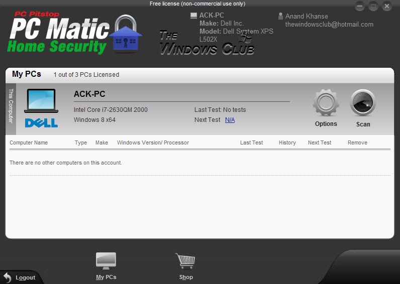 PC Matic Home Security 1.0.0.0