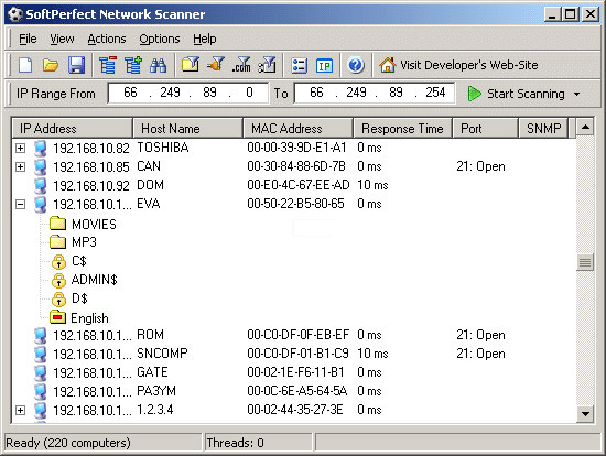 SoftPerfect Network Scanner 6.0.3