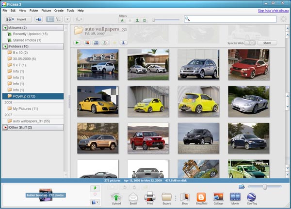 Picasa 3.9.0 Build 138.151