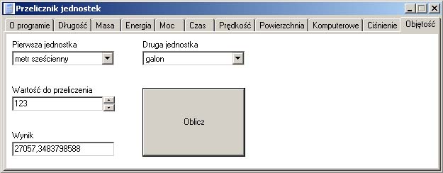 Przelicznik jednostek 0.9.5