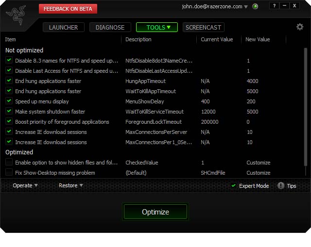 Razer Game Booster 4.2.45.0