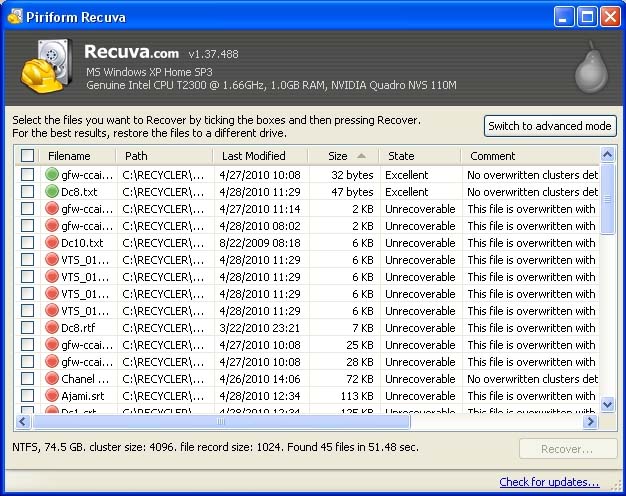 Recuva 1.51.1063