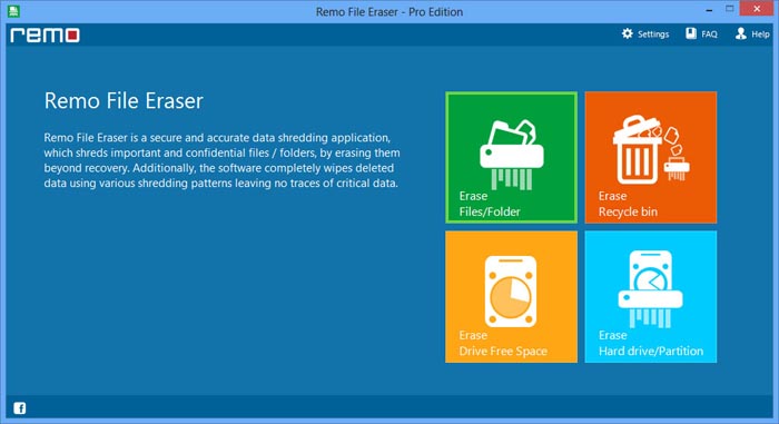 Remo File Eraser 2.0 Free Edition