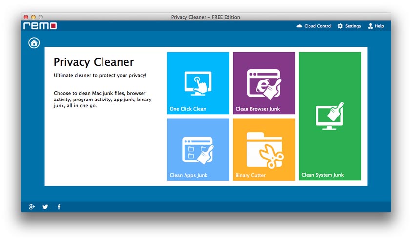Remo Privacy Cleaner 1.0 Free Edition