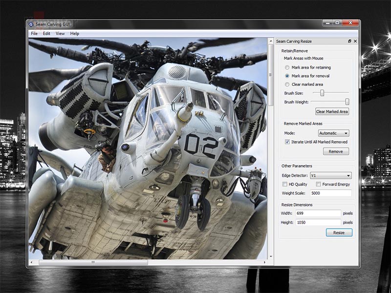 Seam Carving GUI 1.11