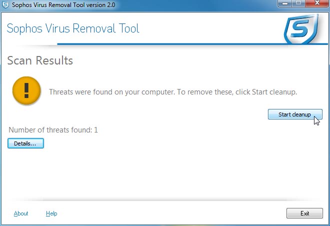 Sophos Virus Removal Tool 2.5