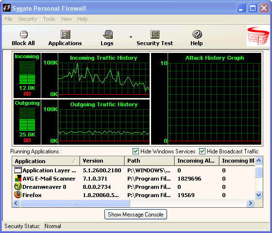 Sygate Personal Firewall Free 5.6.2808