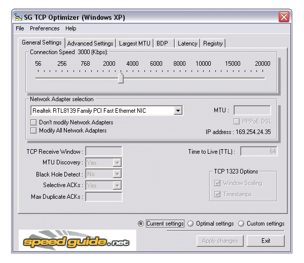 TCP Optimizer 3.0.8
