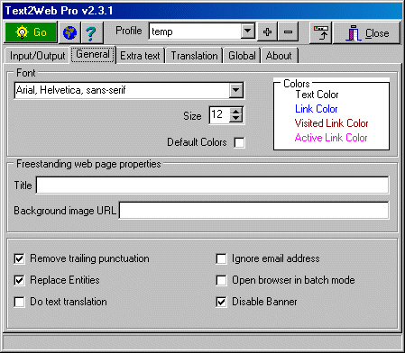 Text2Web Pro 2.3.1