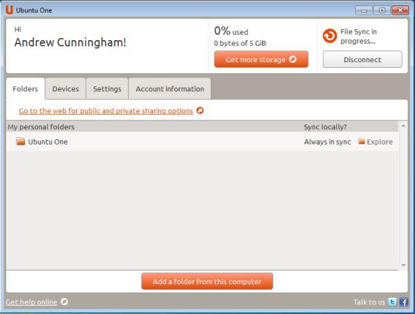 Ubuntu One for Windows 4.2.0