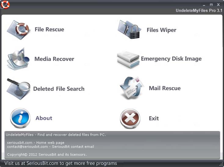 UndeleteMyFiles 2.7